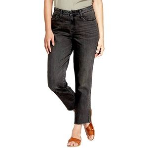 SOLD 🛑 Charcoal High Rise Jeans Raw